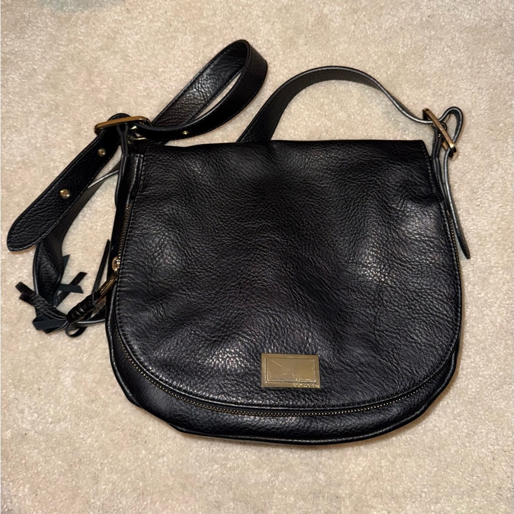 Juicy Couture Black Leather Crossbody Bag